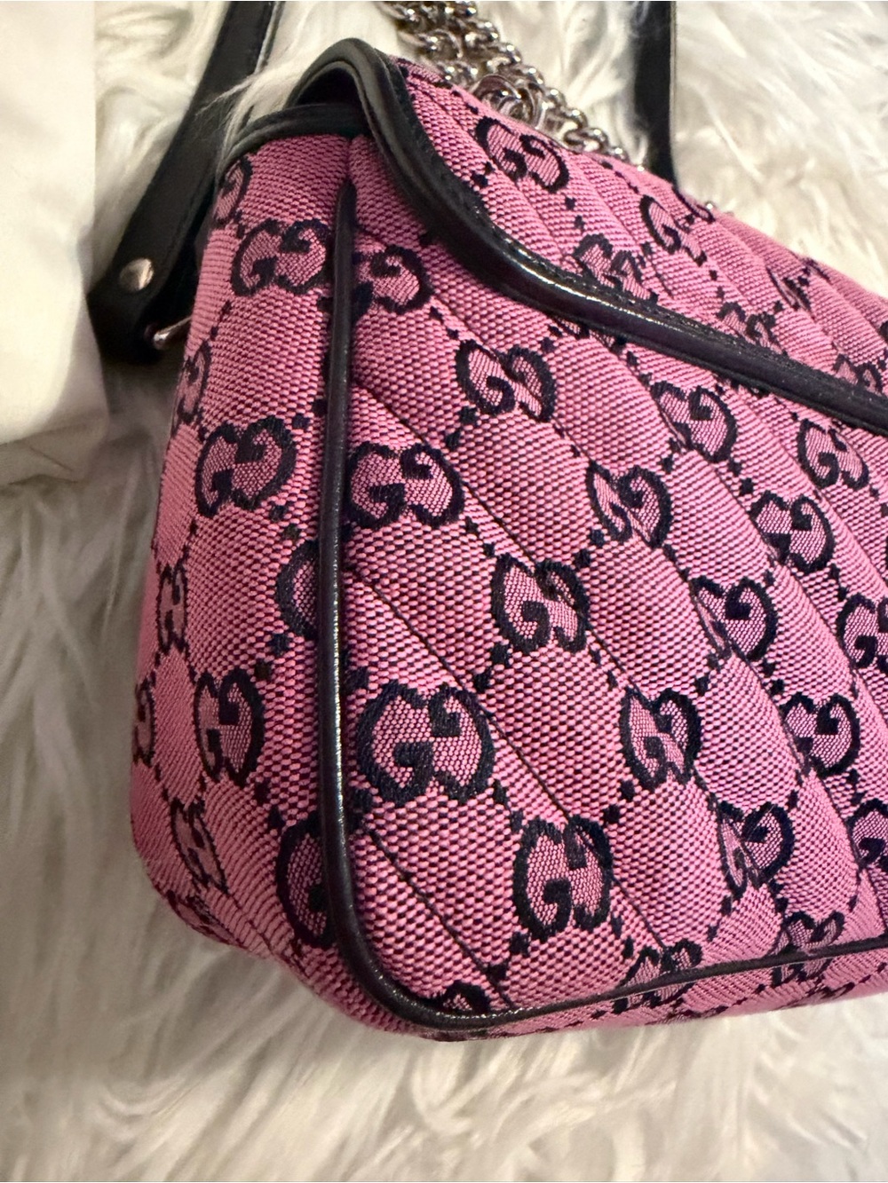 Gucci GG Marmont Floral Embroidery Quilted Shoulder Bag Limited Edition - Picture 8 of 16